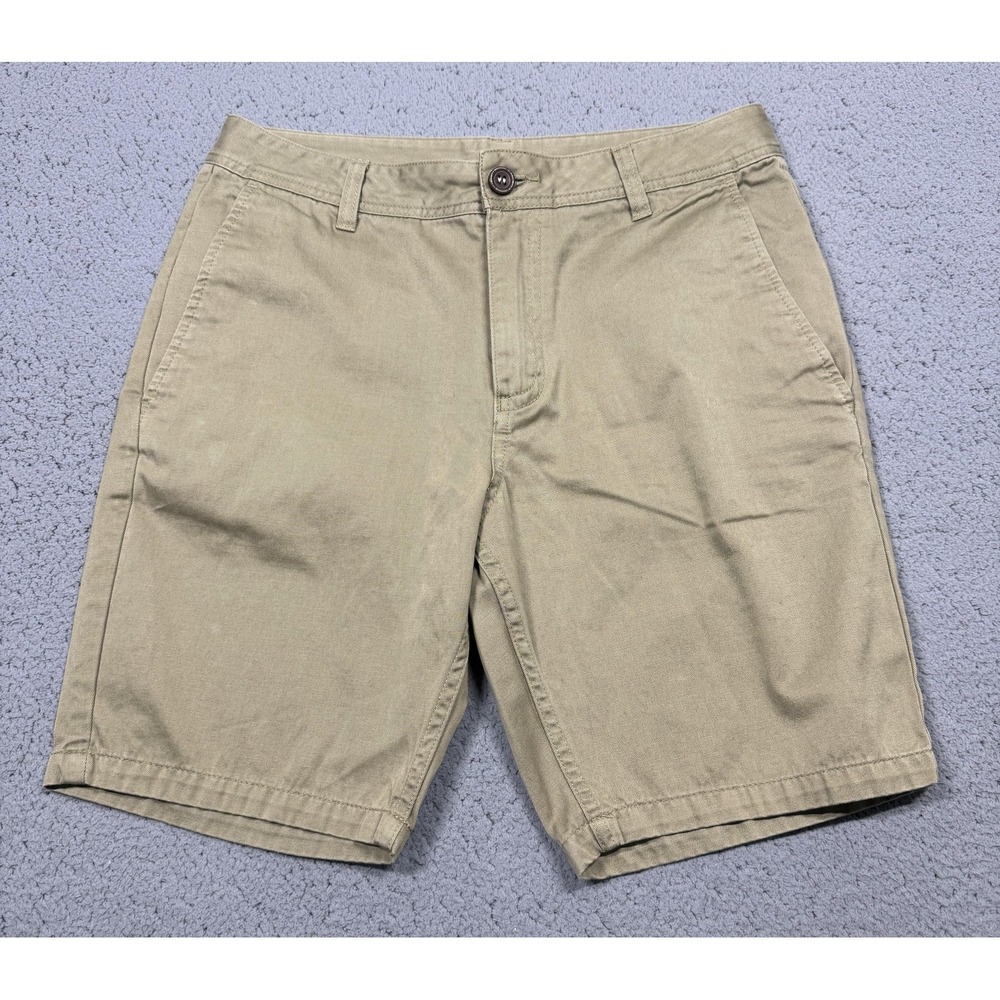 Katin Shorts Mens 30 Beige Chino Cotton Flat Front Casual 9 Inseam Summer